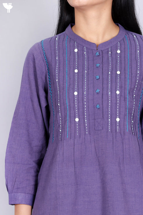 Khaadi Cotton Kurta with Embroidery